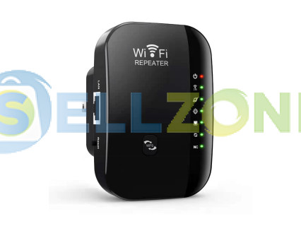 Ενισχυτής εμβέλειας WiFi Internet, μαύρος επαναλήπτης με 7 φώτα – DD416